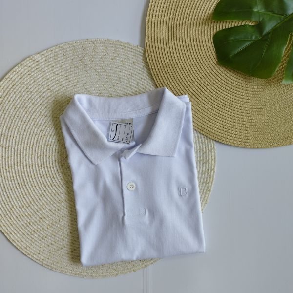Camiseta Gola Polo Branca