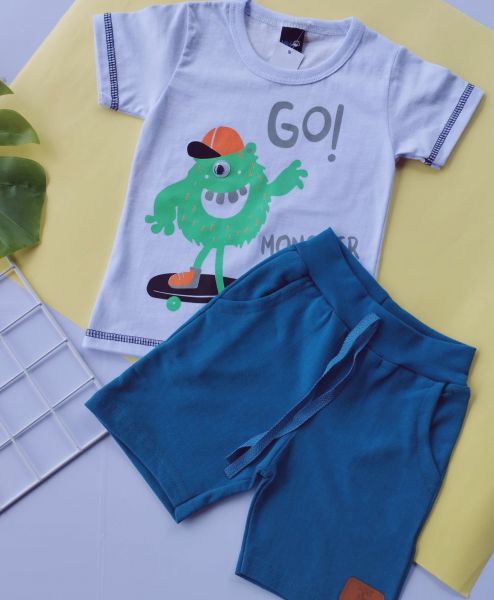 Conjunto Monster Branco