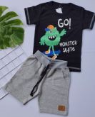 Conjunto Monster Preto