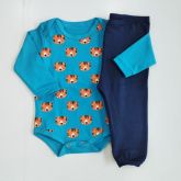 Conjunto Manga Longa Body Tigre e Calça