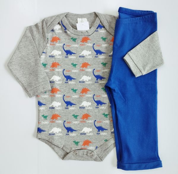 Conjunto Body Dinossauros e Calça
