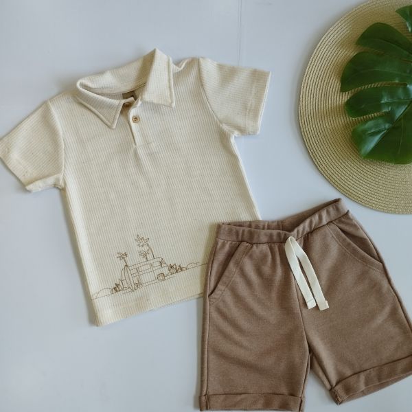 Conjunto Camisa Polo Linho