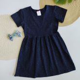 Vestido em Malha com Gliter