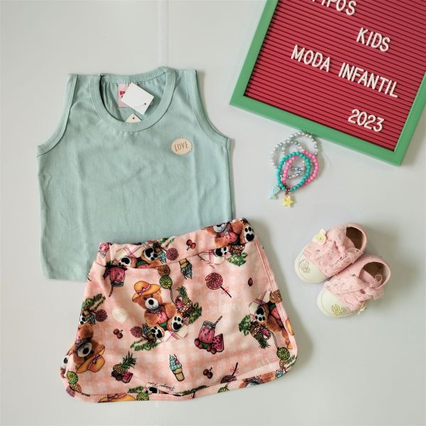 Conjunto Regata e Short Saia Love
