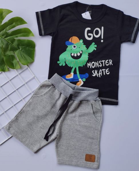 Conjunto Monster Preto